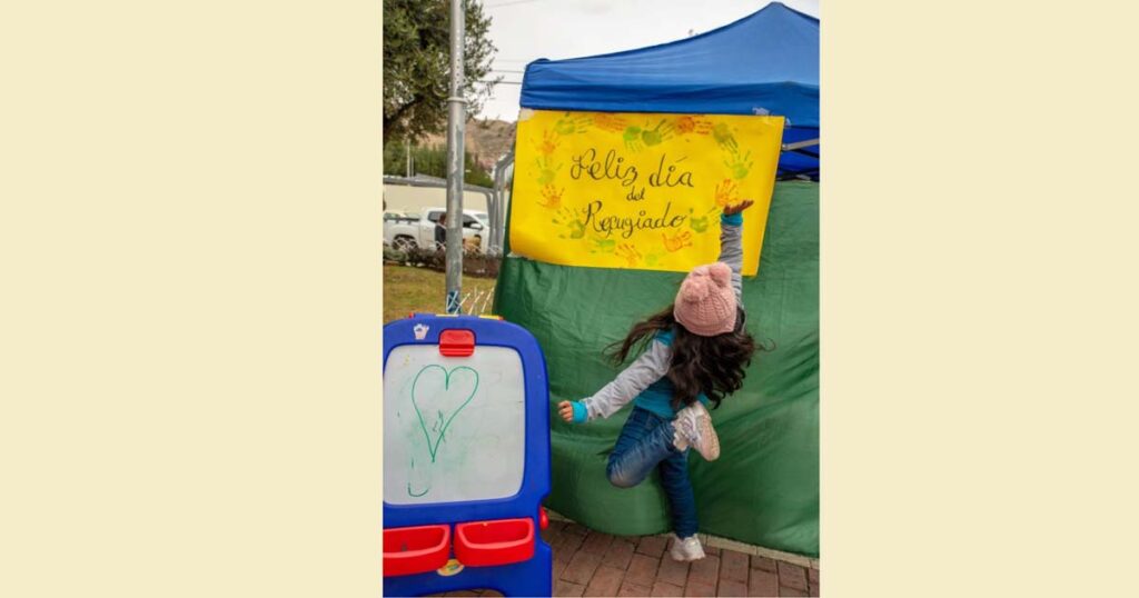 Muchos refugiados son niños.